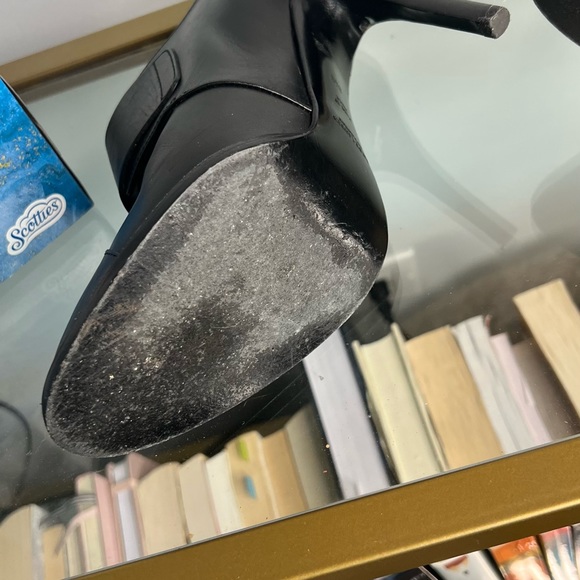 LN Ralph Lauren Black Label Collection Black Ankle Boot Stilettos with Buckles - Picture 2 of 15